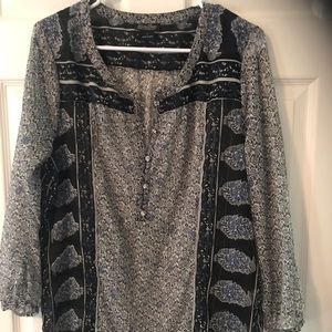 Lucky Brand sheer blouse